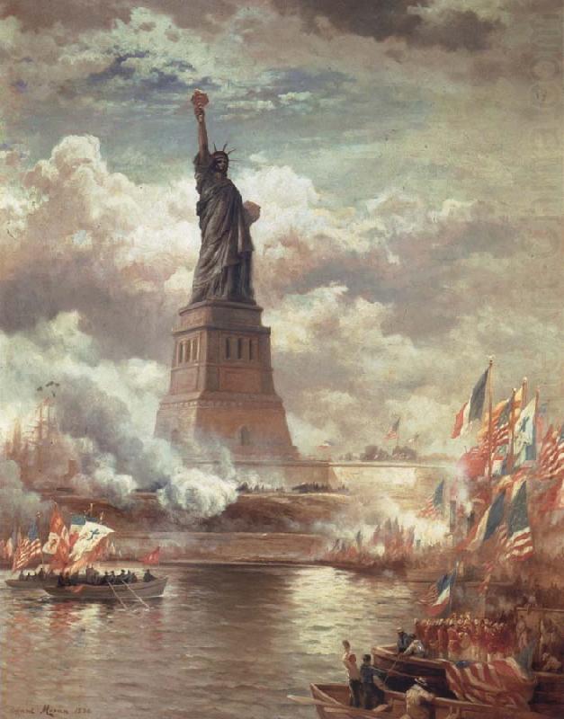 Moran, Edward Statue of Liberty Enlightening the World china oil painting image